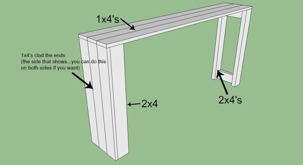 DIY Pallet Sofa Table Plans